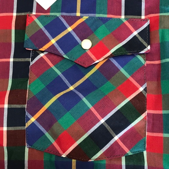 Vintage long sleeve Saddle King Western pearl button large. 16 1/2 regular - Picture 6 of 9